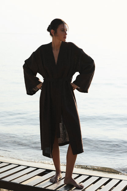 Kimono Petra | Deep Espresso