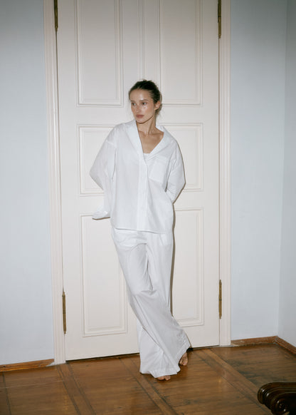 Women's Cotton Lounge Shirt Relaxed Fit