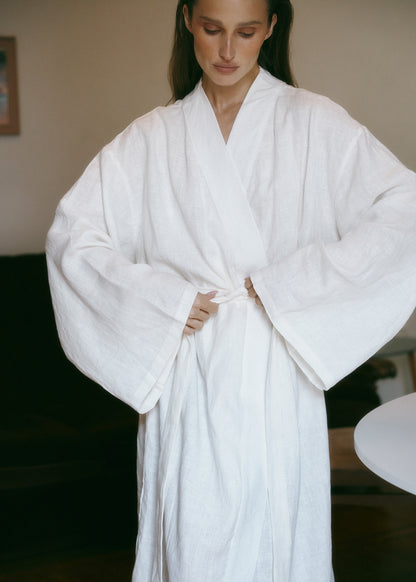 100% linen kimono for women | GOSSIE